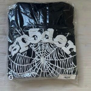 Sp5der Black Hoodie Brand New